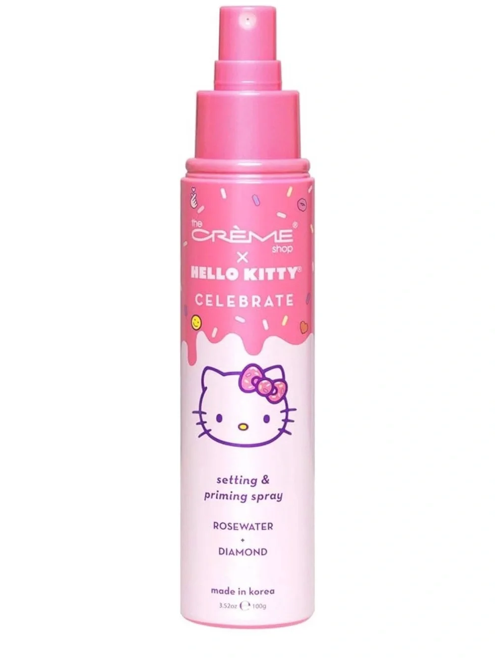The Crème Shop x Hello Kitty Celebrate Setting & Priming Spray Rosewater 3.52 oz